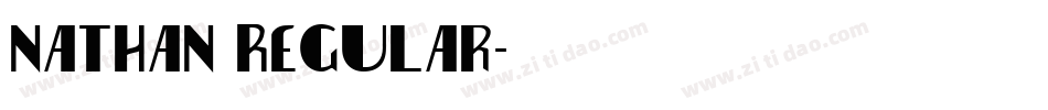 Nathan Regular字体转换